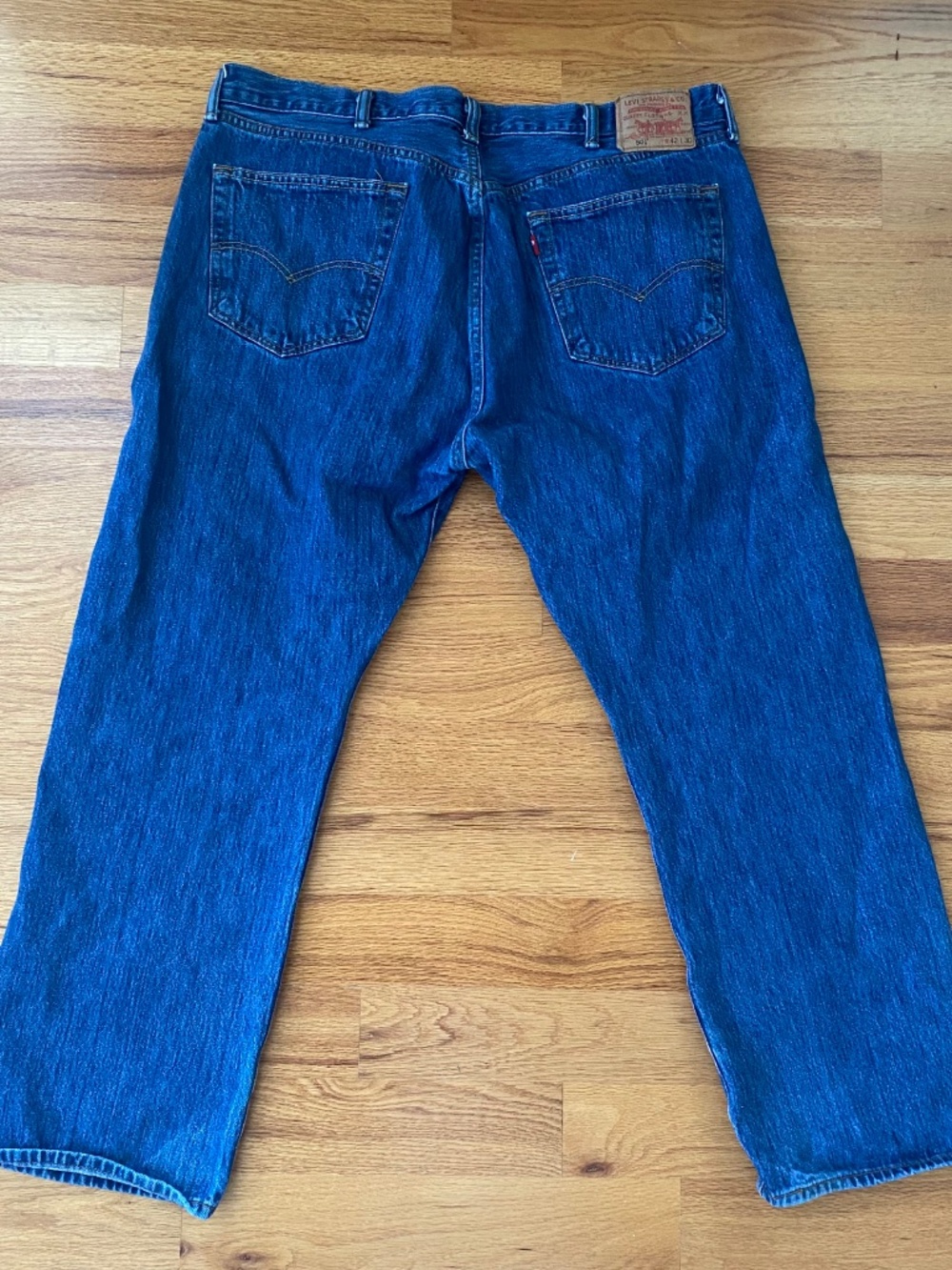 Levi’s Vintage 501 Jeans Men’s Big & Tall 42x30 Straight Leg Button Fly Red Tab